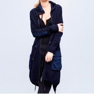Stay Cozy-Navy Sweater Coat/Jacket